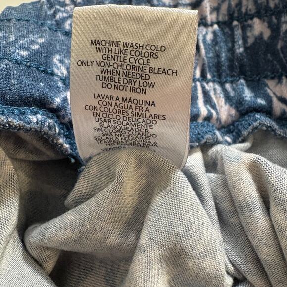 Eddie Bauer 2XL Pajama Pants Blue Brushed Knit Lounge Pants - Picture 7 of 8